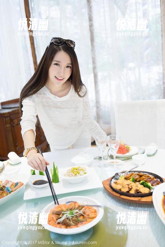 MiStar魅妍社 - 再来一波！大奶昔Kyra图集更新，厨娘的身材管理和厨艺水平谁更让人赞叹？-悦清幽