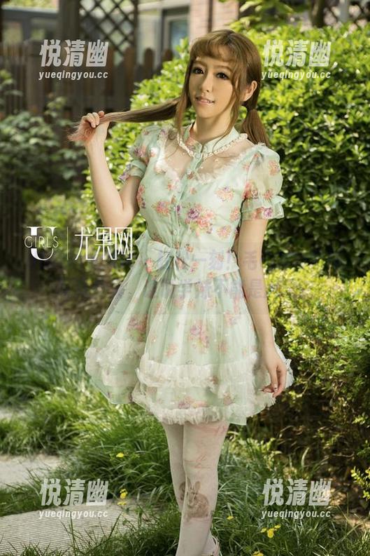 UGirls尤果网 - 轻松一刻！毛COCO学妹写真全集，谁说学妹不能是风景？-悦清幽